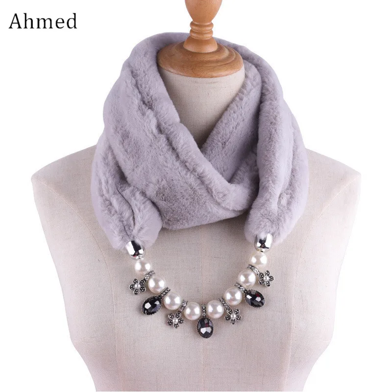 Ahmed Новая этническая Бохо Хрустальная подвеска с цветком и жемчужиной ожерелье