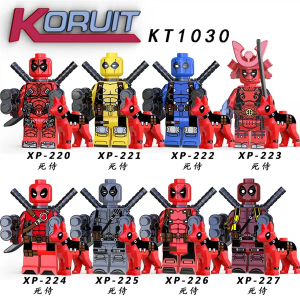 kt1030 10sets 80 шт. строительные блоки Супер Герои Веном домино Росомаха Доктор Стрэндж Дэдпул анти-яд агент фигурки для детей игрушки - Цвет: kt1030 10sets