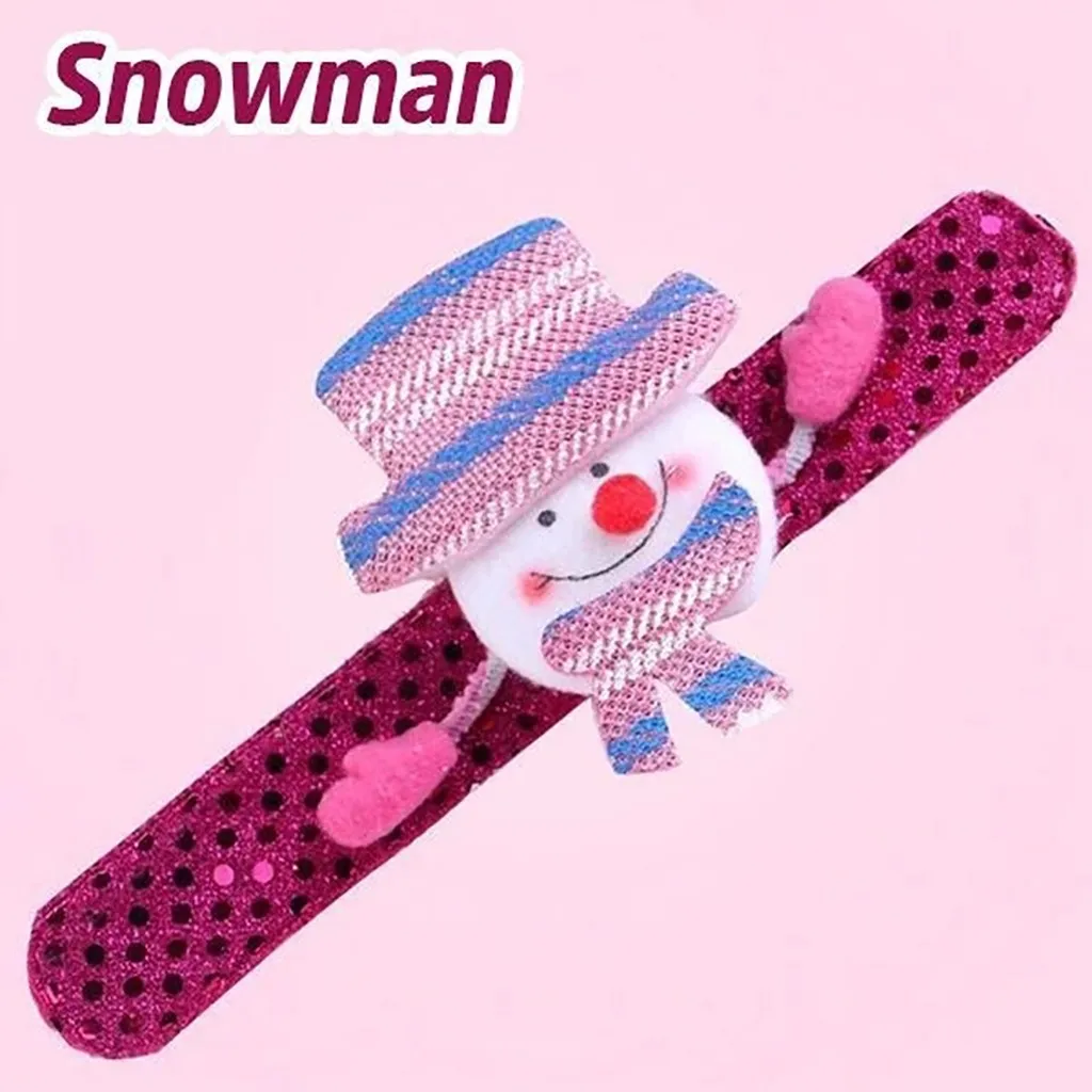 Рождественский браслет, вечерние, декоративные, Рождественский, светодиодный, браслет, ручное кольцо, рождественские, новогодние, вечерние, украшение, подарок для детей