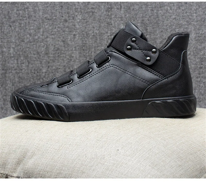 Зимние ботинки; мужские теплые ботинки; botas hombre; мужские зимние кроссовки; кожаная обувь с микрофиброй; мужские зимние ботинки из плюша; chaussure homme Zapatos