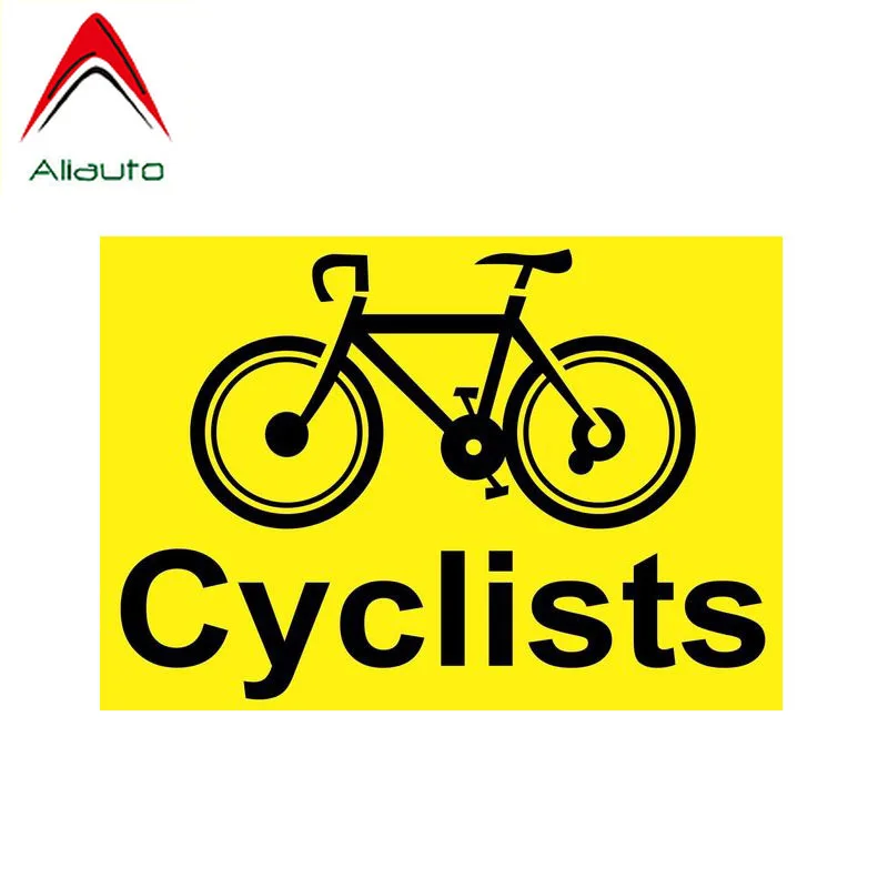 Aliauto забавная Автомобильная наклейка предупреждающая личность велосипедисты