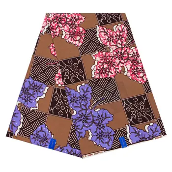 

100% Cotton African Wax Printing Fabric 6 yards High Quality New dutch attire fabrics