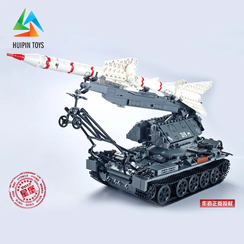 1623 шт. XINGBAO строительные блоки 06003 легое Военная серия MOC SA-2 руководство ракетная установка Танк модель детских игрушек 4px