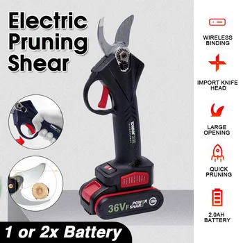 

36VF Best Cordless Electric Pruner Battery Pruning Shears Portable Wireless Secateurs Electric Pruning Shear