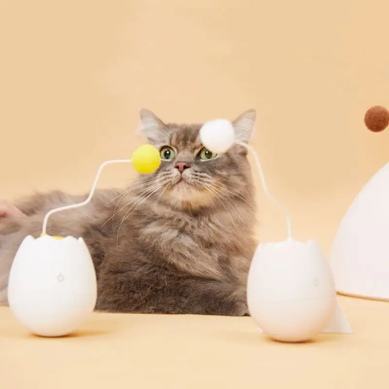 Электронная игрушка для кошек перо мяч самокатающийся мяч игрушка котенок вращающиеся игрушки неваляшки зоотовары C42
