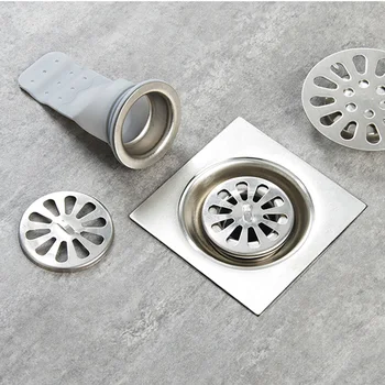 

Bathroom Anti-Smell Drain Strainers Drain Pipe Seal Kitchen Home Floor Drain Core Sealing Ring Set S55