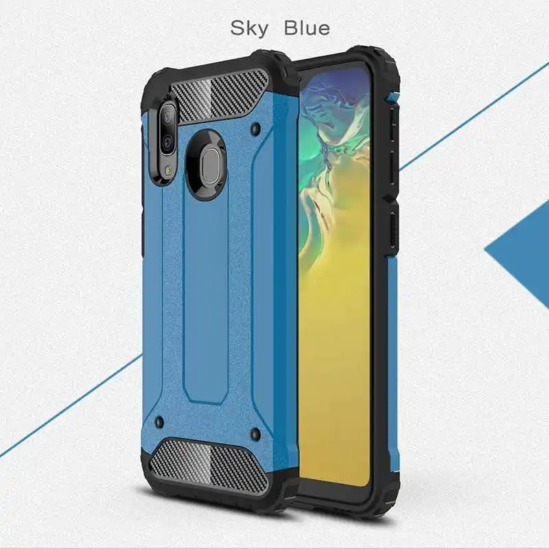 Mokoemi железная Броня ударопрочная 5," для samsung Galaxy A20e чехол для samsung Galaxy A20e чехол для сотового телефона - Цвет: Sky Blue