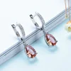Kuololit Zultanite Gemstone Clip Earrings for Women Solid 925 Sterling Silver Created Color Change Earrings Wedding Fine Jewelry ► Photo 2/6