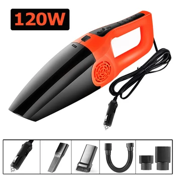 

120W Car Vacuum Cleaner 3600m bar High Suction For Car Wet/Dry dual-use 12V Mini Handheld Car Cleaner