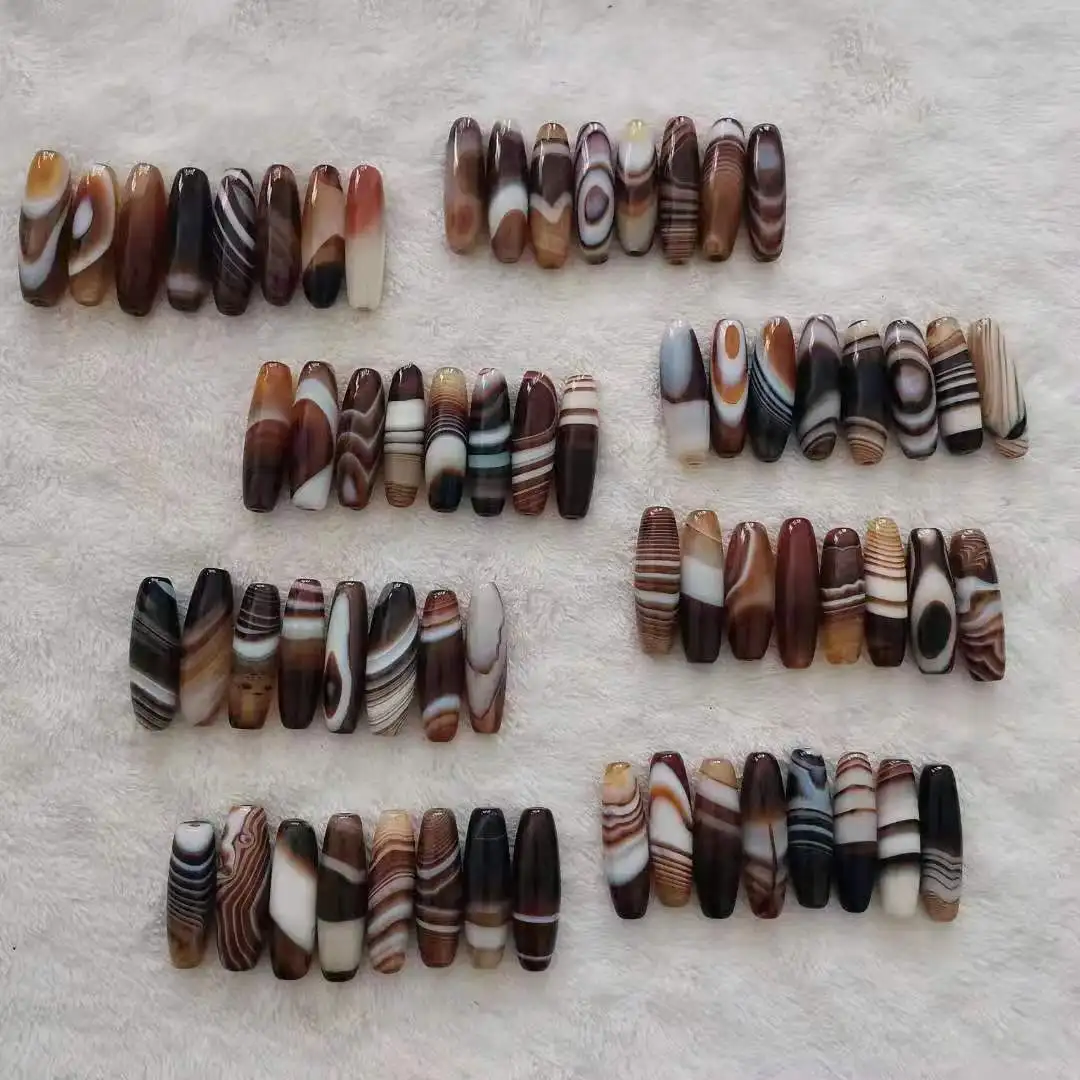 8psc/lot wholesale In bulk length40MM selected charm natural beautiful striped sardonyx rare Yellow and white beads patterns 8psc/lot wholesale In bulk length40MM selected charm natural beautiful striped sardonyx rare Yellow and white beads patterns