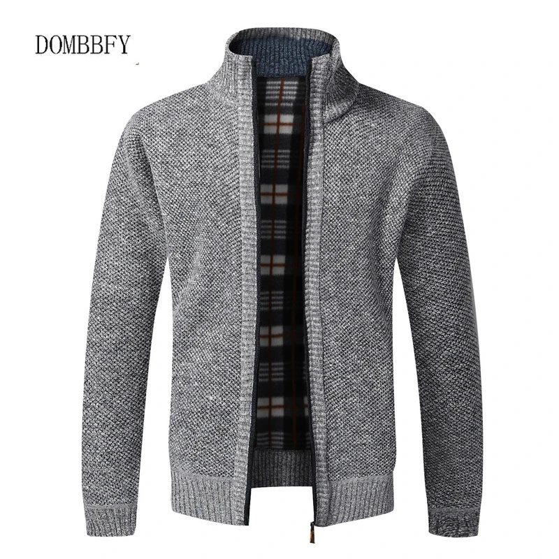 Мужской осенне зимний свитер повседневные приталенные флисовые куртки из