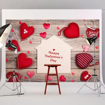 

Valentines Day Photography Background Cloth Hot Sell Durable Wood Board Studio Video Backdrop Stage Performance Decor 0.9x1.5m