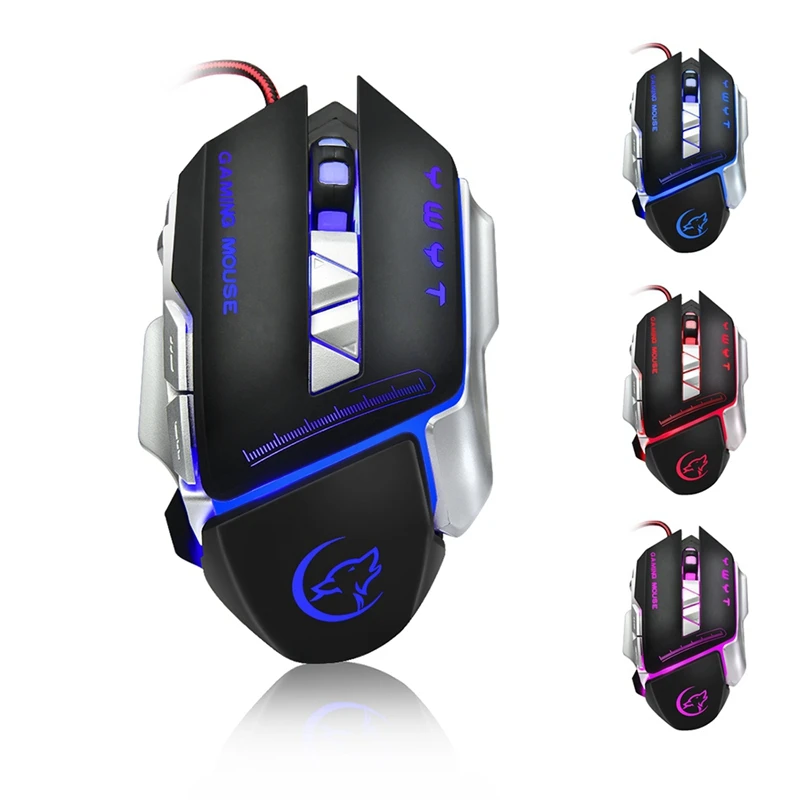 G810 игровая мышь Usb Проводная оптическая игровая мышь 3200 точек/дюйм Регулируемая 8 кнопок мыши с подсветкой игровая мышь для компьютера Pubg