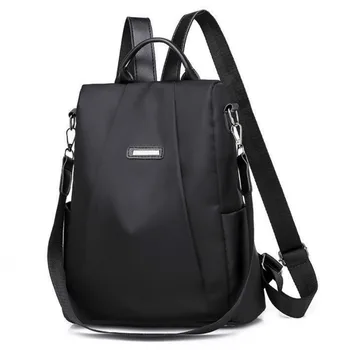 

Brand New Women High Quality Solid School Bag Oxford Men Shoulder Backpack Travel Rucksack Satchel Tote