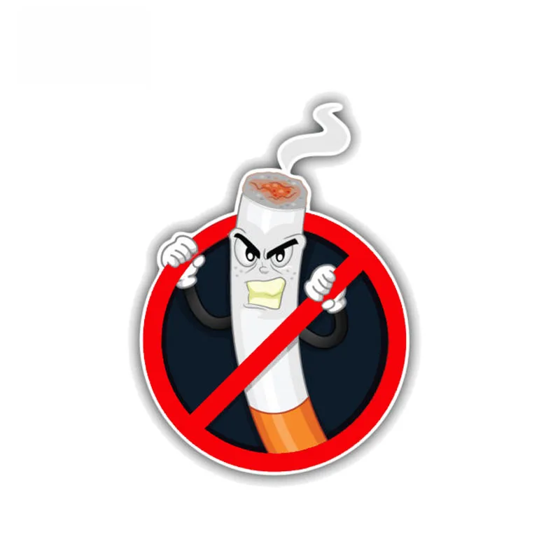 

Funny No Smoking Warning Decal Danger Car Sticker Waterproof Creative Decals Automobile Accessories PVC,10cm*7cm