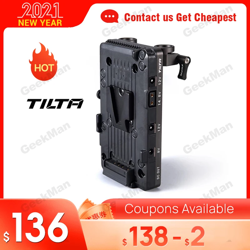Tilta TA BTP V G 15 мм LWS адаптер Mount Battery Plate для питания BMPCC 4K 6K A7S3 a7sIII аксессуары