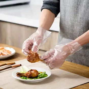 

30/50PCS/Set Food Plastic Gloves Disposable Gloves for Restaurant Kitchen BBQ Eco-friendly Food Gloves Fruit Vegetable Gloves