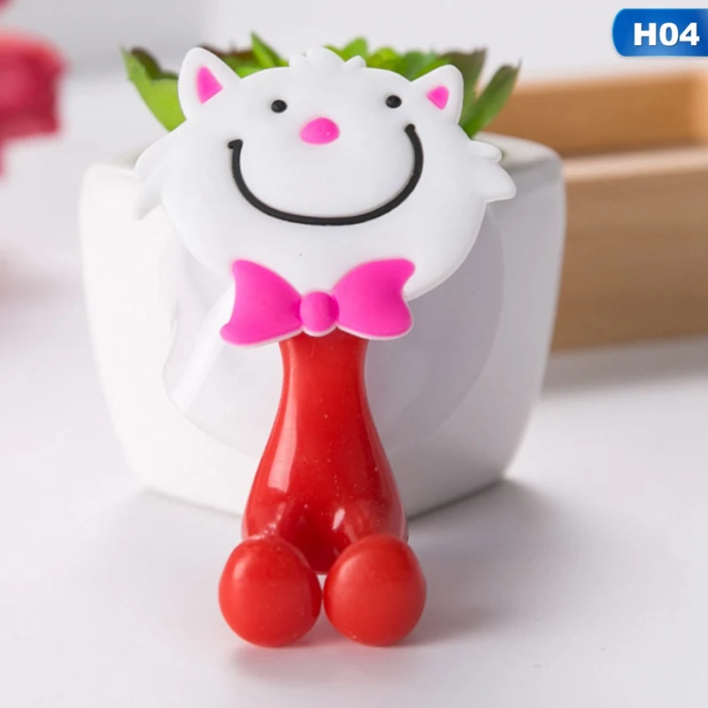 По уходу за ребенком и милые носки с рисунками зверей из мультфильмов, Форма держатель присоска набор крючков для babybett подвесные Детские Зубная щётка держатель полотенца - Цвет: 04