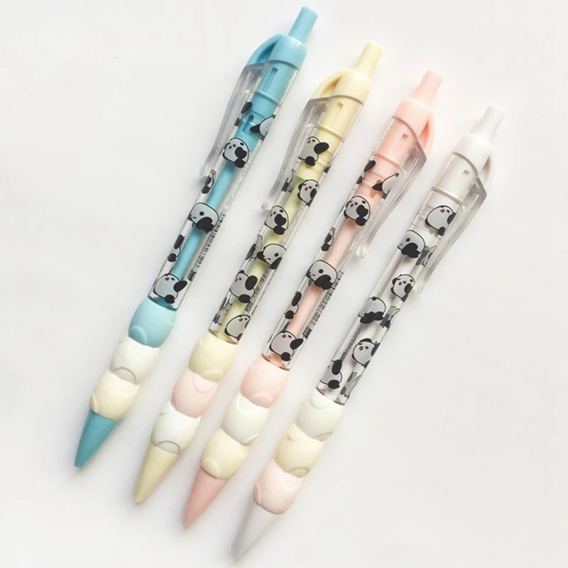 Cartoon Cute Panda Press Automatic Mechanical Pencil Writing School Office Supply Student Stationery 0.5mm Random Color | Канцтовары для