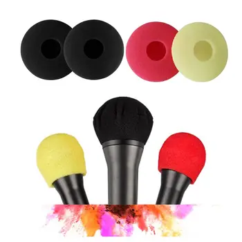 

200PCS Disposable Hygiene Cover Removable Sponge Mic Cover for KTV Bar Microphones Accessories200PCS Disposable Hygiene Cover Re