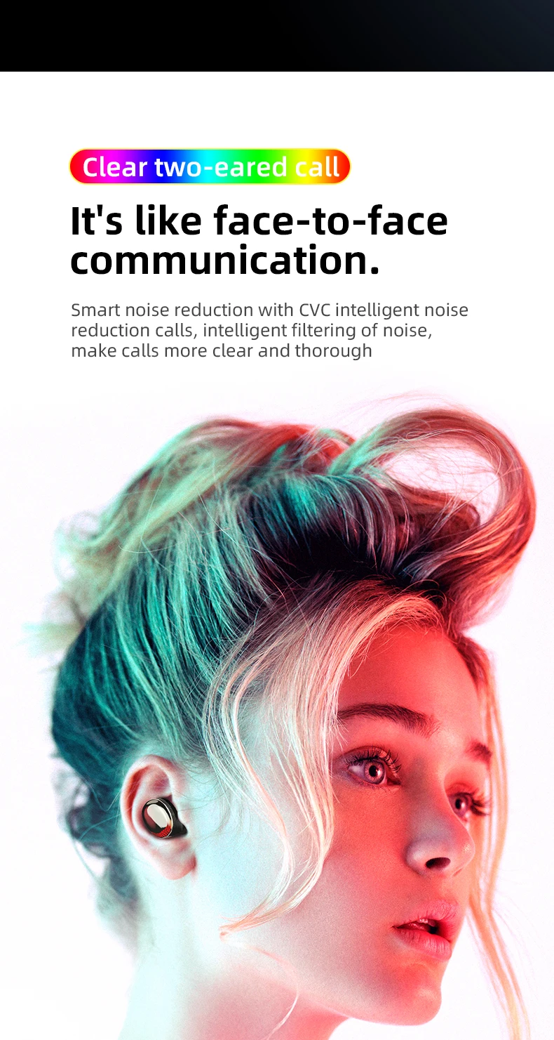 TWS Беспроводные наушники с поддержкой AAC декодер Bluetooth 5,0 Наушники Hi-Fi стерео наушники-вкладыши 7 H Playtime 2000 мАч зарядная коробка