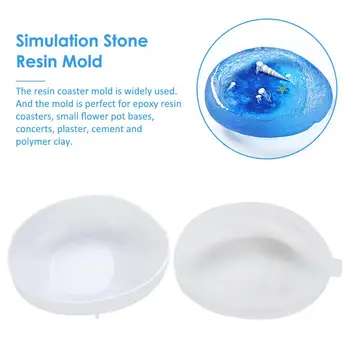 

Stone Silicone Resin Mold Reusable 3D Stone Shaped Resin Mold for DIY Crafts Home Decor
