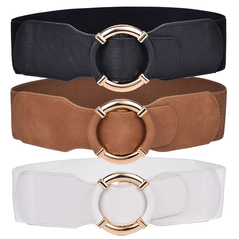 Beltox-cinturones de ancha para mujer, de círculo dorado envuelto - AliExpress Accesorios para la ropa