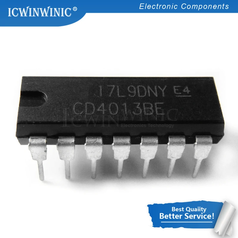 10 шт. CD4013BE CD4013BP CD4013 DIP14 DIP новый оригинальный в наличии | Электронные компоненты и