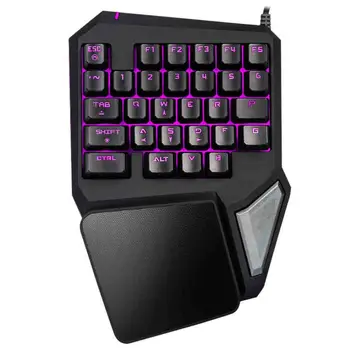 

Programmable Keys Delux T9 Pro Keypad Single Handed Game keyboard Ergonomic Gaming Keypad For PUB PC Laptop