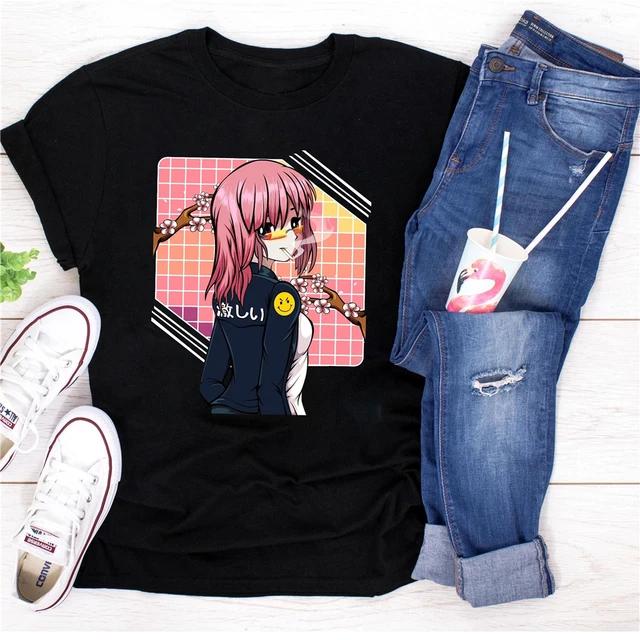  Anime Girl Japanese Aesthetic anime Otaku T-Shirt : Clothing,  Shoes & Jewelry