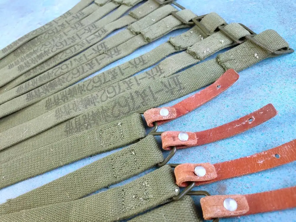 Military Equipment Military Sling Strap 10PCS ORIGINA SURPLUS MILITARY Gear CHINESE PLA TYPE 56 AK CANVAS SKS SLING OLD