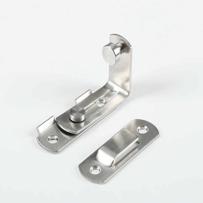 For Window Anti-theft Cabinet Fitting Hasp Latch Hotel Sliding 90 Degree Door Lock Stainless Steel Barrel Bolt Household door latch