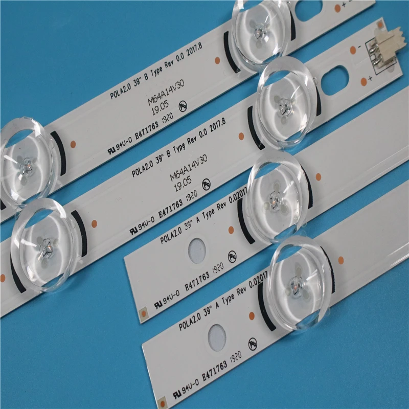 

New16 PCS/set LED backlight Strips Bars Replacement for LG 39LN540V 39LN570V innotek HC390DUN POLA2.0 39 A B Pola 2.0 39 inch