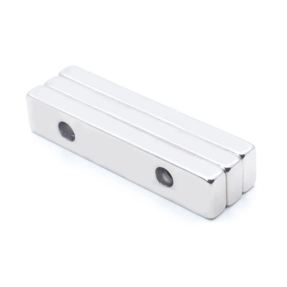 1/5/10/20 Pcs 50x10x3-5 Block NdFeB Neodymium Magnet N35 Super Powerful Permanent Magnetic 50 x 10 x3 Hole 5 neodymium magnets