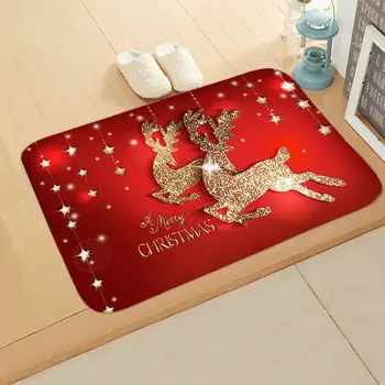 

2020 Christmas Mat Outdoor Carpet Doormat Santa Ornament For Home New Gift Deco Navidad Xmas Decoration 2021 Christmas Noel F1X2