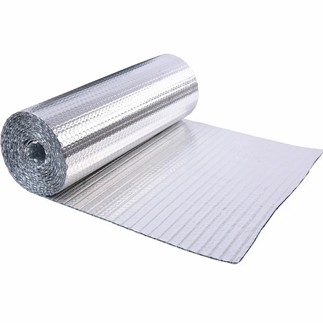 Reflective Aluminum Foil Foam Insulation,Roof Insulation Wool Sun  Protection Color Steel Tile Roof Thermal Insulation Film Waterproof  Self-Adhesive