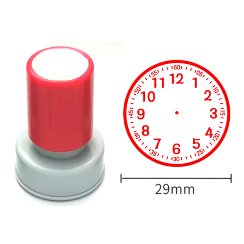 어린이용 시계 스탬프 교육 도구, 초등학생용 다양한 스타일 씰, 시계 학습, 1 개