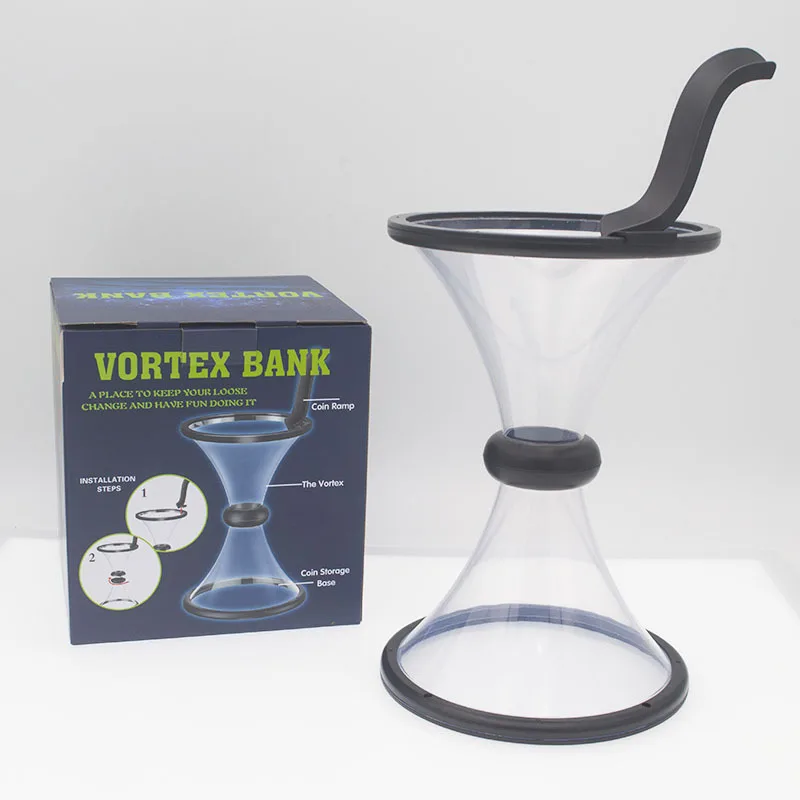 

Gravity Vortices Save Money Pot Rotating Coin Money Bucket Decompression Sure Play Real Cyclone Savings Pot Children’s Toys