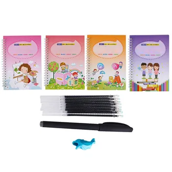 

Home School Tracing Book Art Letter Auto Fade Paper Practice For Kids Magic Writing Paste Student Handwriting Copybook Set