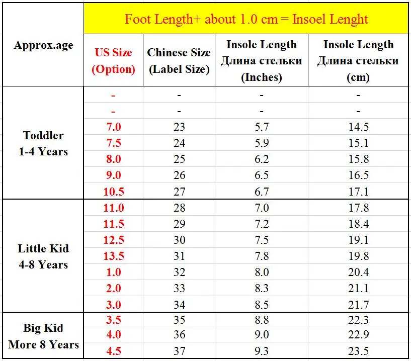 Taille 23 enfant Outlet