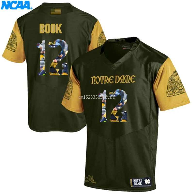 New Arrival High Quality Irish Book#12 College Sport T-shirt Jerseys S-XXXL