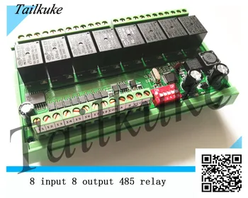 

8-way Serial Port 232 485 Relay Module Module 8 Input 8 Output MODBUS RTU