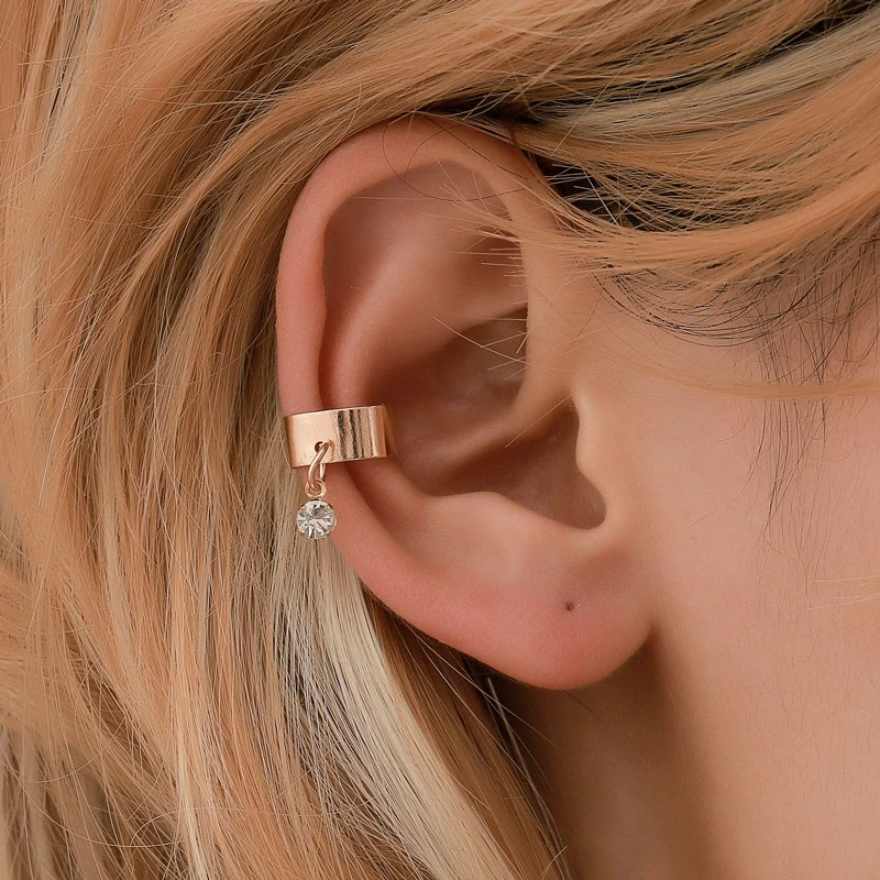 WUKALO New Arrival Fashion Accessories Aesthetic Tassel Leaves Earrings Earring Female Clip Ear Ring One Piece Pendant Earring