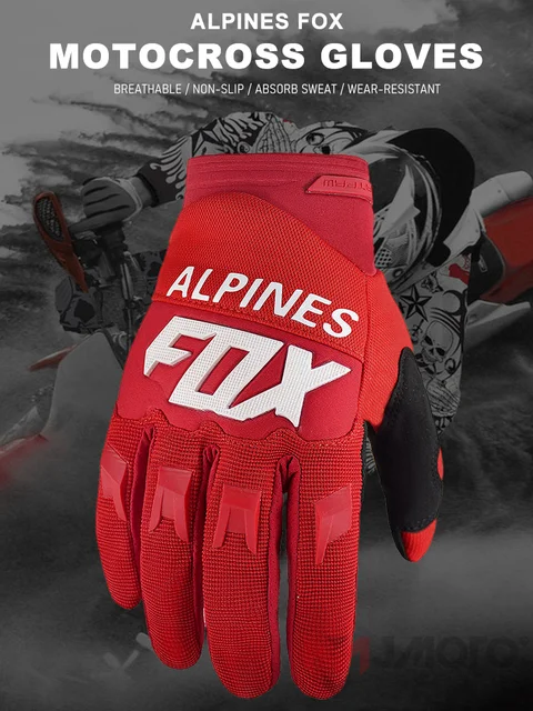 MTBoto fox-guantes de Motocross para hombre y mujer, manoplas para  bicicleta de carreras, MX, MTB, m qym unisex