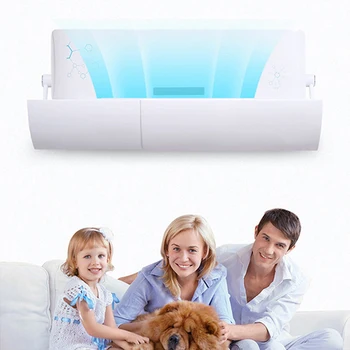 

Windproof Telescopic Baffle Air Conditioning Windshield Anti-Direct Blow Air Hood TB Sale