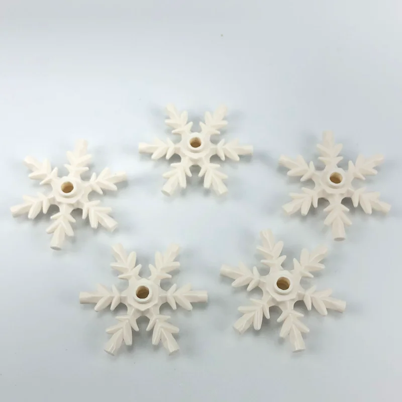 

10Pcs/set Compatible for Legoing MOC Friends White Snowflake Building Blocks Bricks Toys for Children Legoings Friend