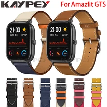 Новые модные часы из натуральной кожи ремешок для Xiaomi Huami Amazfit GTS кожаный спортивный сменный ремешок на запястье