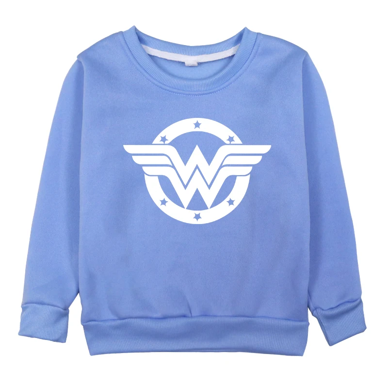 Wonder-woman Clothing Print Spring Autumn Baby Girls Sweatshirts Children Cool Hoodies Kids Long Sleeve Tops Bluza Chlopieca - Цвет: Hoodies 5