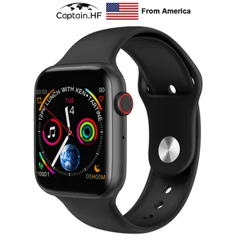 

US Captain W34 New Smart Watch 5-generation Support Bluetooth Call Heart Rate, Blood Pressure, Sports Bracelet for iphone, IP68