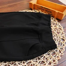 Новинка года; весенние эластичные брюки с разрезом; Узкие Брюки-Капри в Корейском стиле для девочек; Jimo